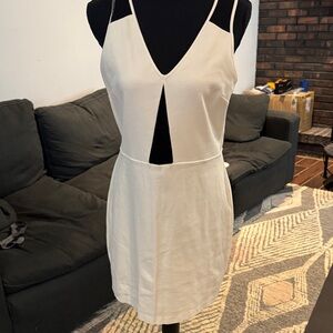 Express White Backless Dress